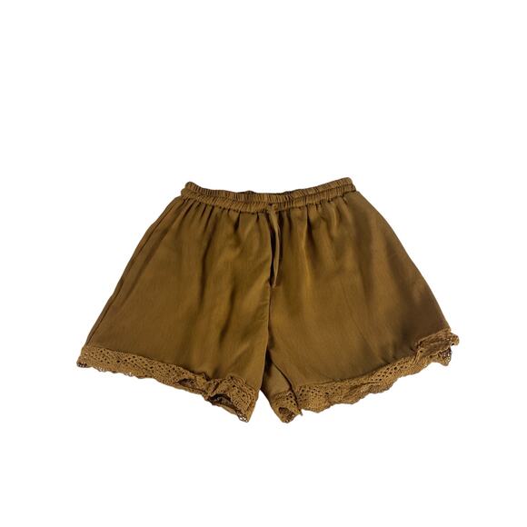 Women's brown elastic waist lounge shorts size XL - Picture 1 of 5